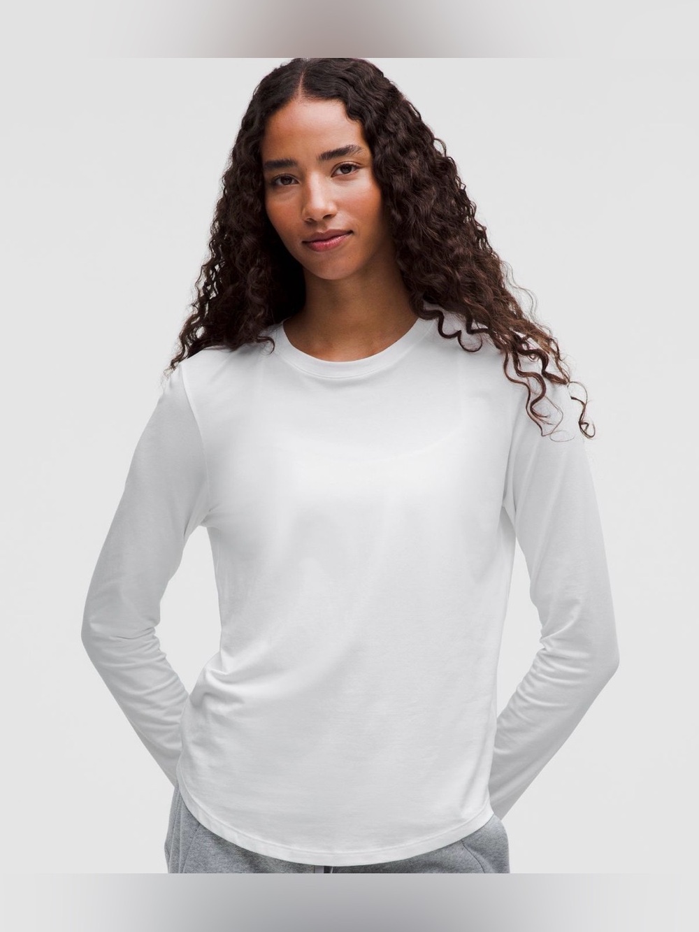 lululemon athletica Women's Love Long-Sleeve Crewneck Top - White